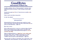 Desktop Screenshot of goodbytes.com