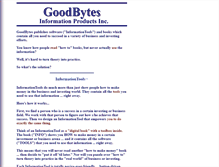 Tablet Screenshot of goodbytes.com